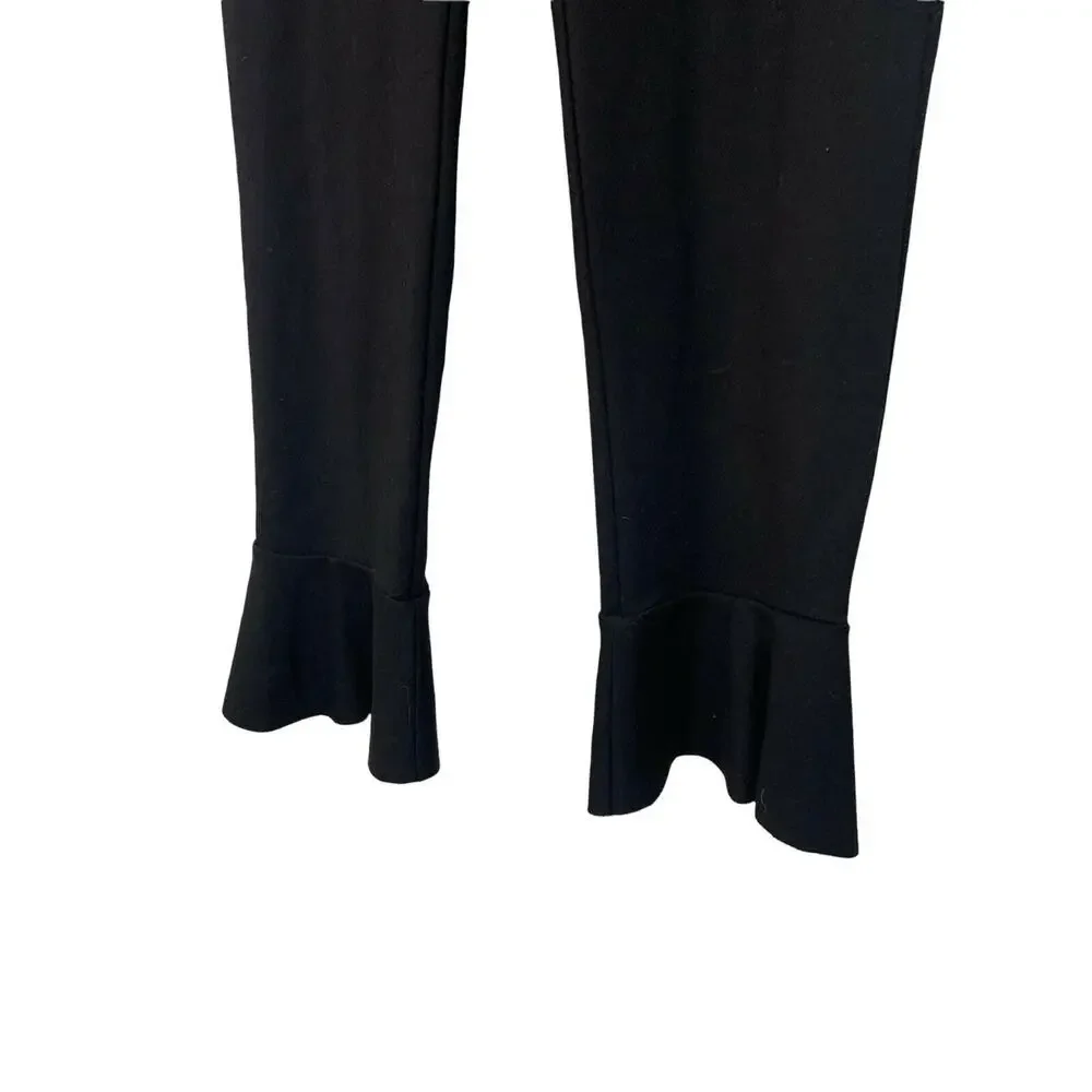 Bailey 44 Passion‎ Ruffle-Hem Cropped Pants Black Size Small